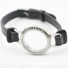 Custom Stainless Steel Fashion Leather Bracelet Jewelry